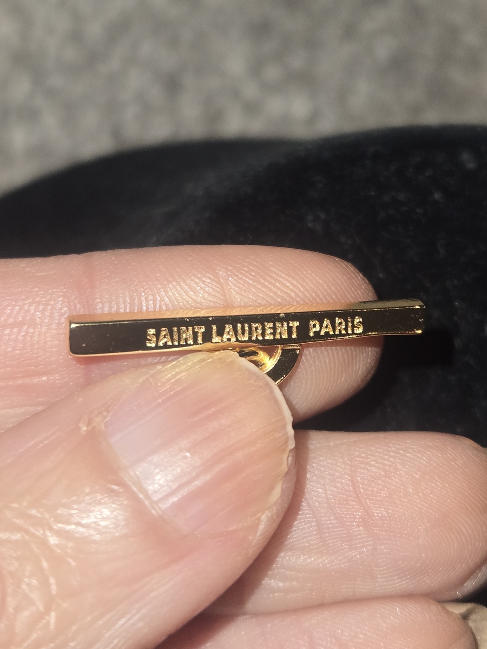 18kgp Yves Saint Laurent Gold Logo Charm Bracelet - Women - Picture 6 of 8